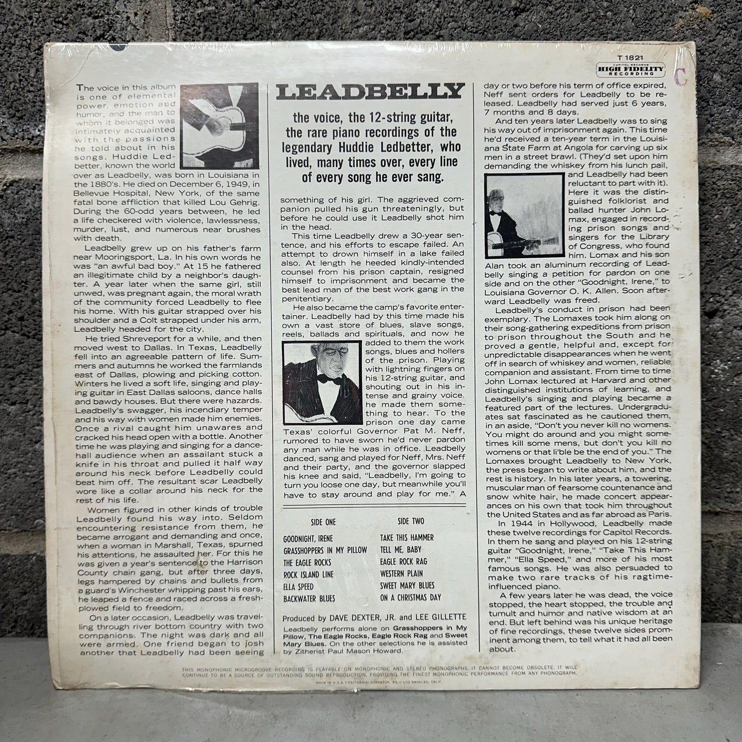 Leadbelly – Guitar – His Voice – His Piano