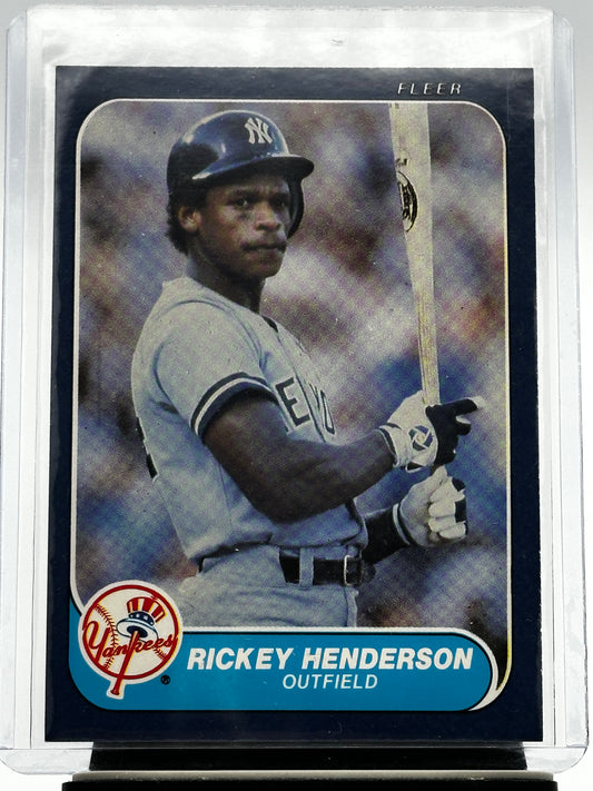 1986 Fleer #108 Ricky Henderson