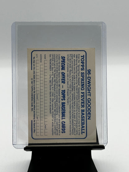 1987 Topps Mini Leaders #96 Dwight Gooden