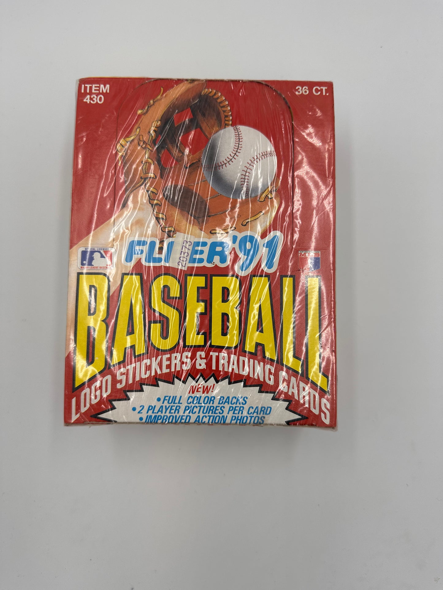 1991 Fleer Baseball Wax Box - Sealed