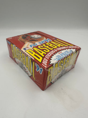 1991 Fleer Baseball Wax Box - Sealed