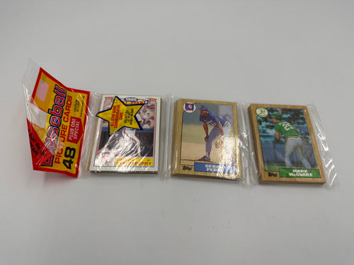 1987 Rack Pack - Mark McGwire on front RC