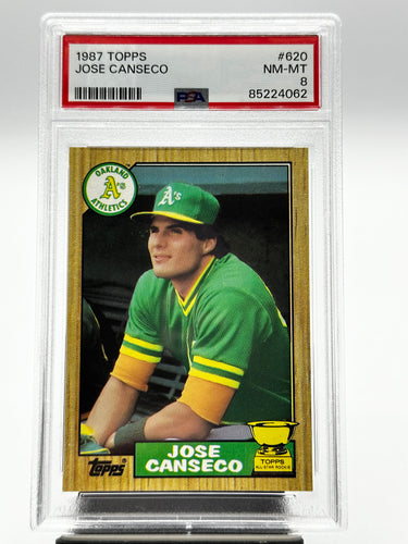 1987 Topps Jose Canseco #620 All-Star Rookie PSA 8