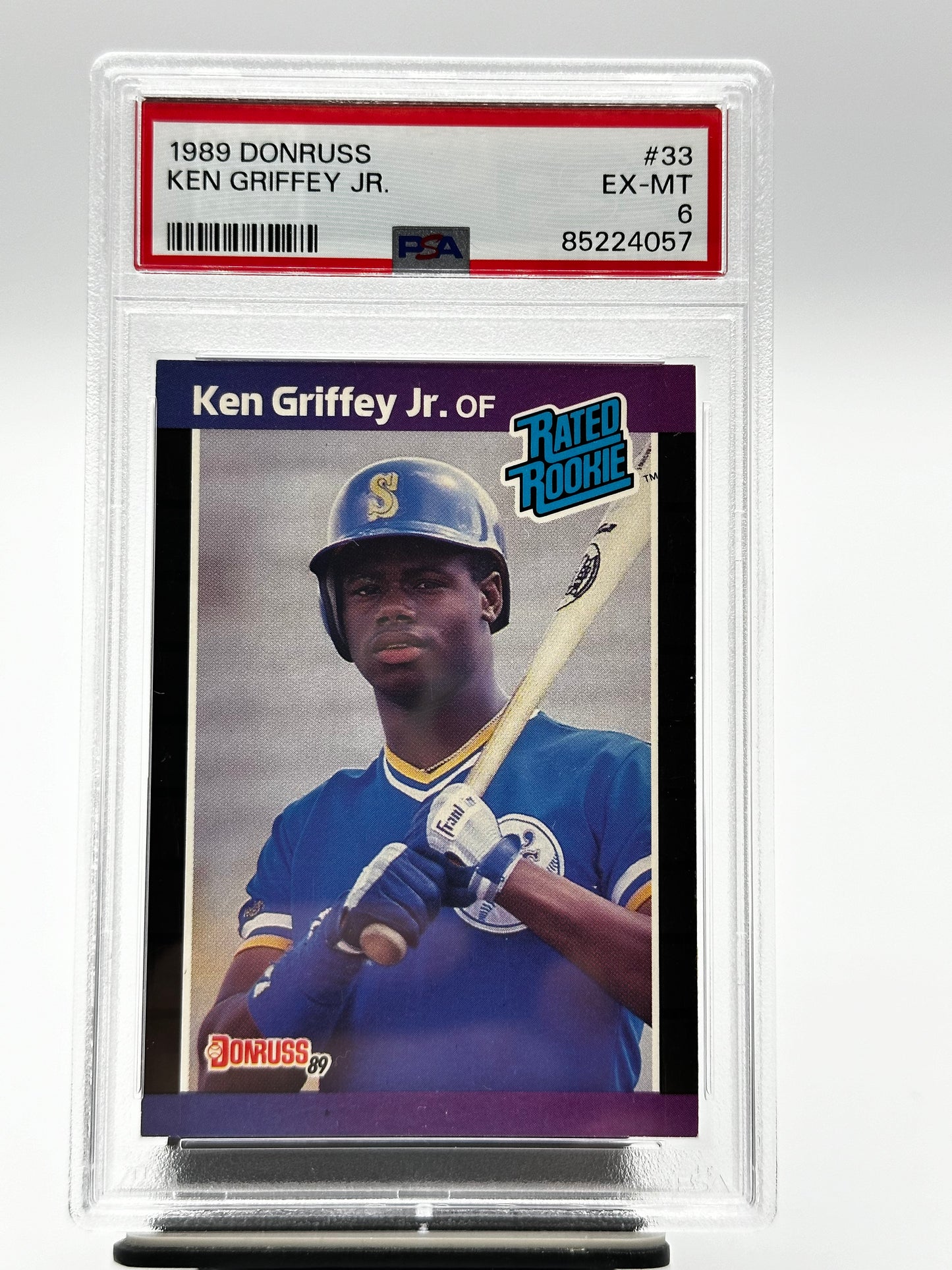 1989 Donruss Ken Griffey Jr. #33 RC HOF PSA 6