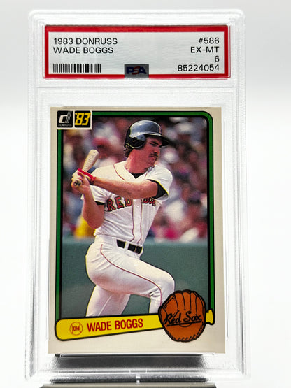 1983 Donruss Wade Boggs RC #586 PSA 6
