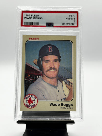 1983 Fleer Wade Boggs RC #179 PSA 8 Mint