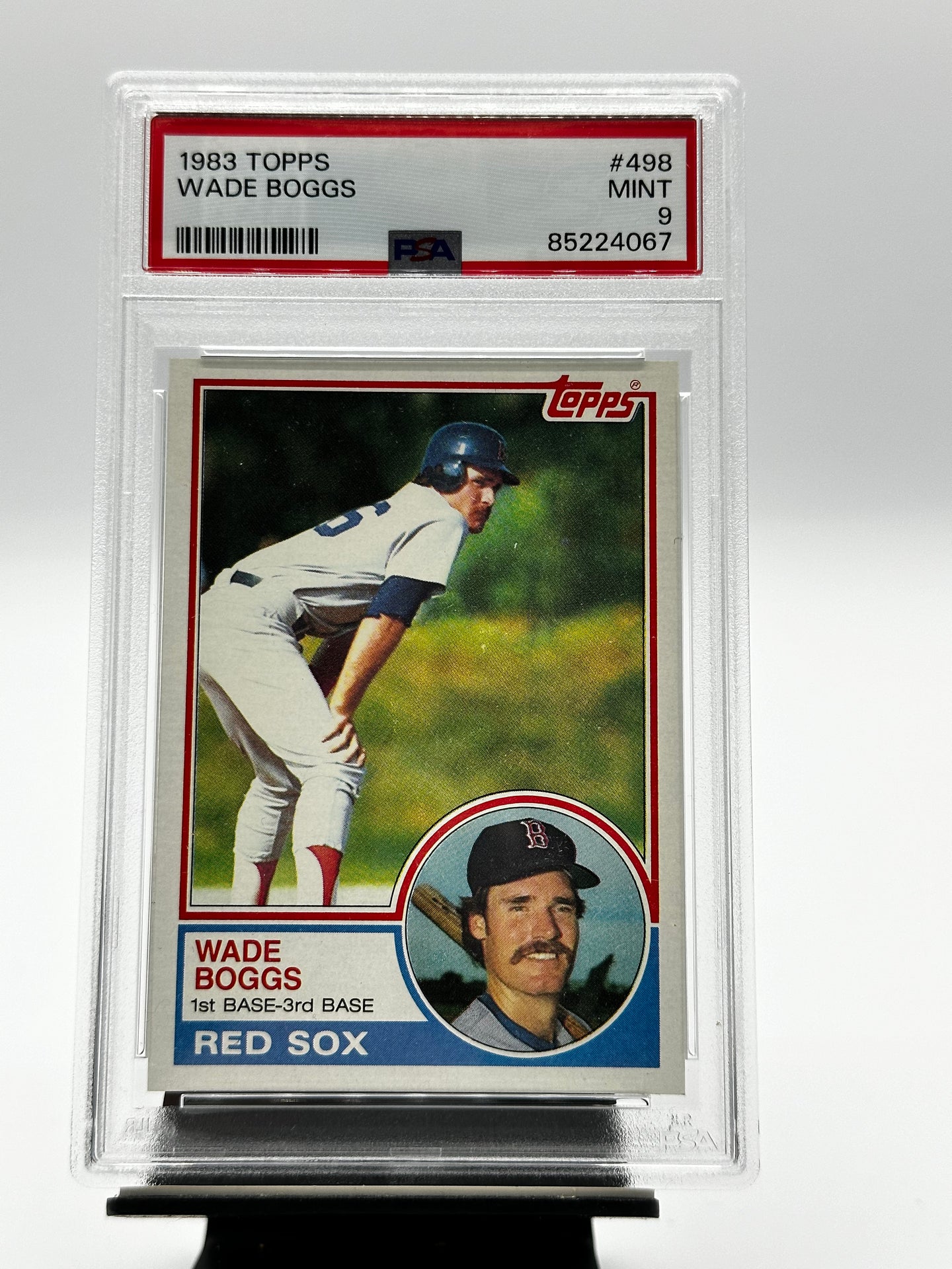 1983 Topps Wade Boggs Rookie #498 PSA 9