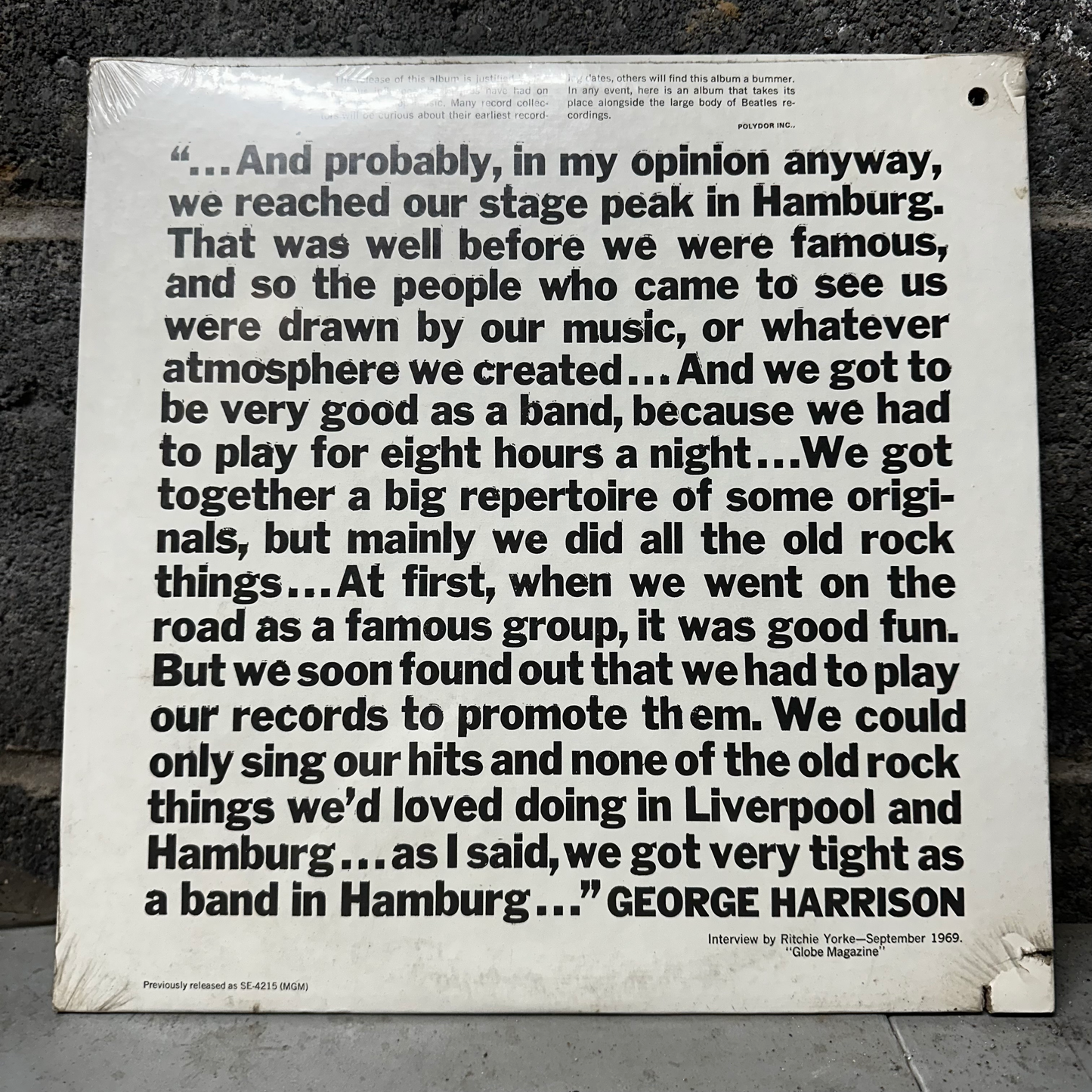 The Beatles Featuring Tony Sheridan – In The Beginning (Circa 1960)