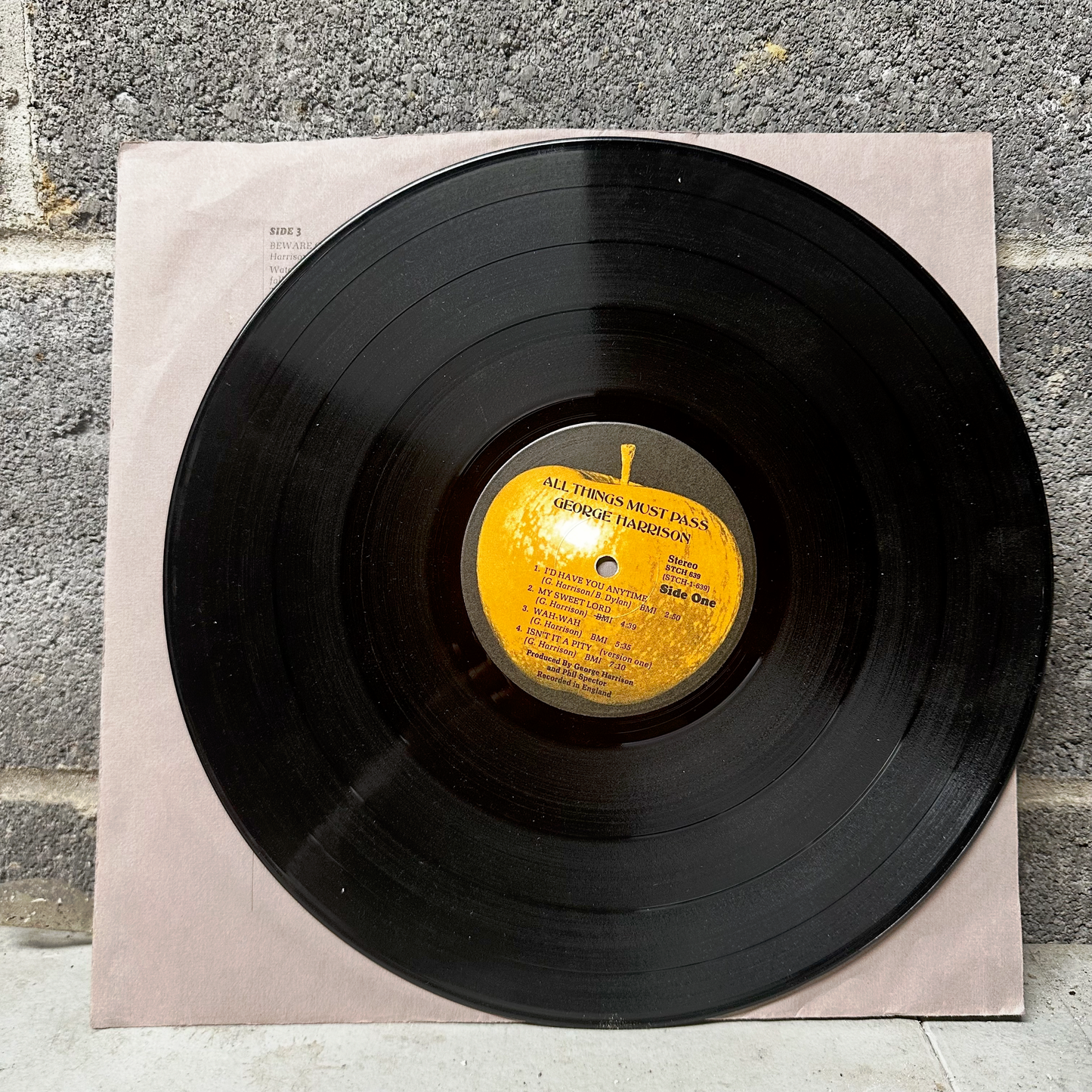 All Things Must Pass - Side 1 LP