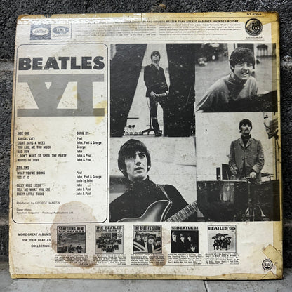 Beatles VI Album Cover - Back