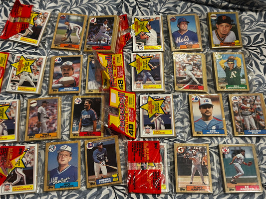 1987 Topps Baseball Rack Pack – 48 Cards – Factory Sealed Vintage Pack
