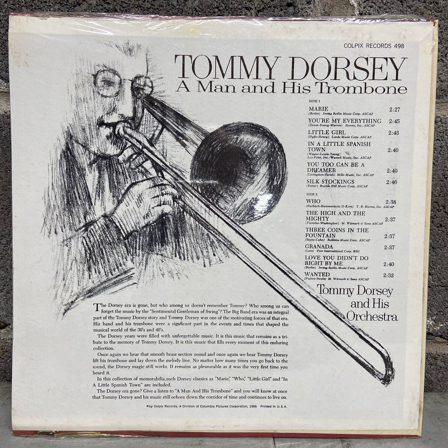 Tommy Dorsey ‎– A Man And His Trombone