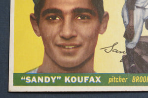 Sandy Koufax 1955 Topps Rookie Card #123