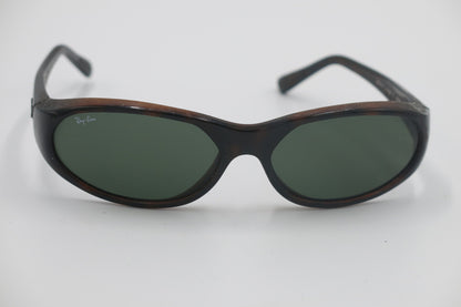 Ray-Ban Sunglasses RB2015 Tortoise Wraparound Sunglasses – Green G-15 Lenses
