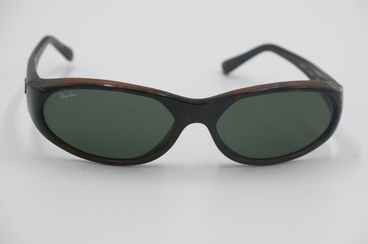 Ray-Ban RB2015 Tortoise Wraparound Sunglasses – Green G-15 Lenses
