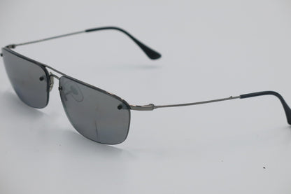 Ray-Ban RB3156 Semi-Rimless Metal Sunglasses – Gunmetal / Grey Gradient