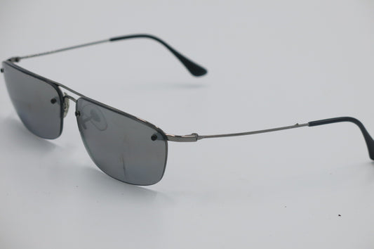 Ray-Ban RB3156 Semi-Rimless Metal Sunglasses – Gunmetal / Grey Gradient