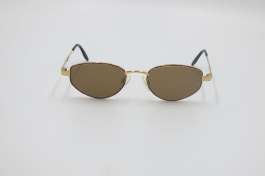 Paloma Picasso 8418 Gold & Red Vintage Sunglasses – New Old Stock