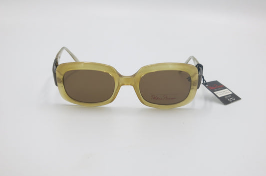 Paloma Picasso Sunglasses – 8869 (Opaline Yellow with Cut-Out Temples) – New Old Stock