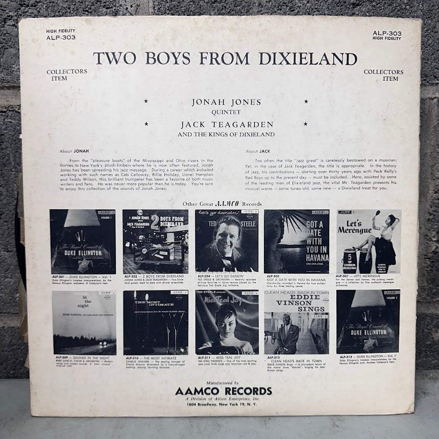 Jonah Jones Quintet / Jack Teagarden – Two Boys from Dixieland