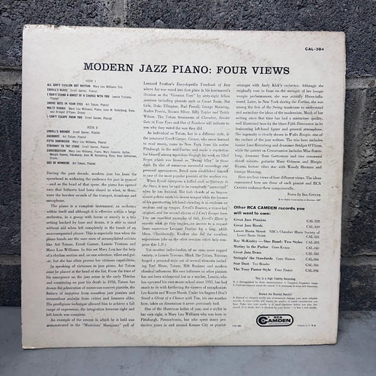 Mary Lou Williams, Art Tatum, Erroll Garner & Lennie Tristano - Modern Jazz Piano: Four Views
