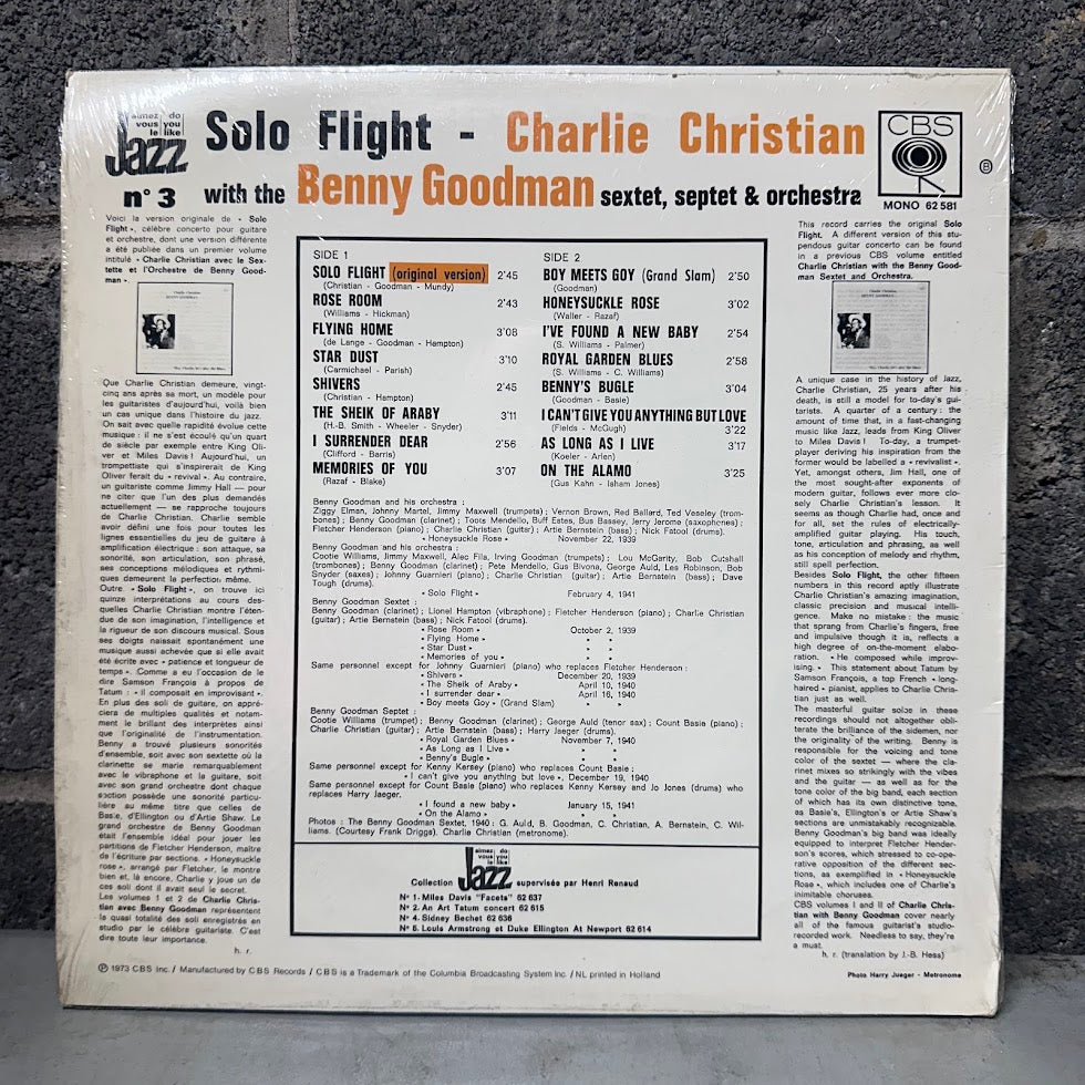 Charlie Christian with the Benny Goodman Sextet, Septet & Orchestra - Solo Flight (Vol. II)