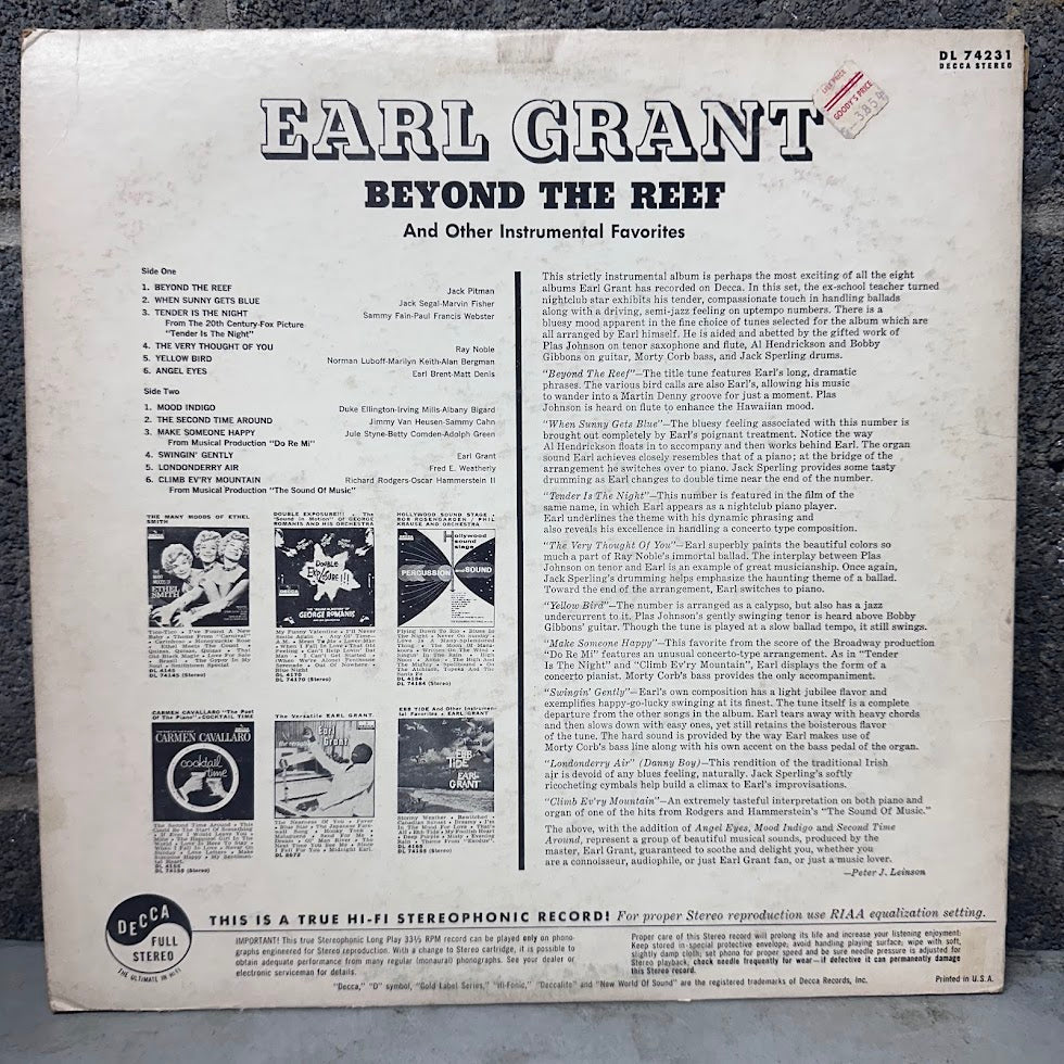 Earl Grant - Beyond the Reef and Other Instrumental Favorites