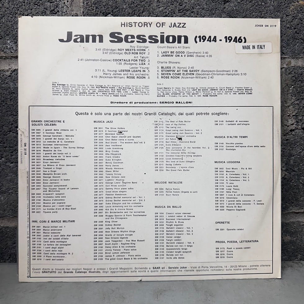 Various Artists - Jam Session 1944–1946