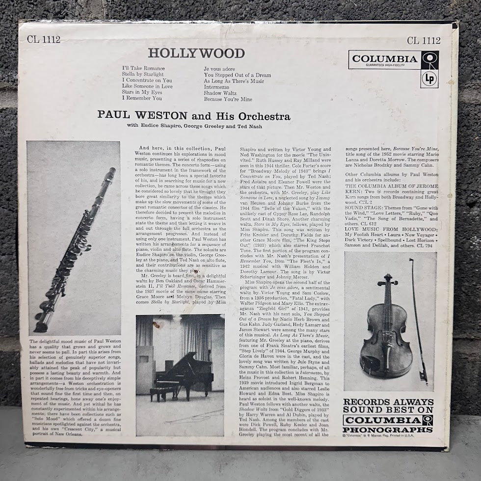 Paul Weston and His Orchestra - Hollywood