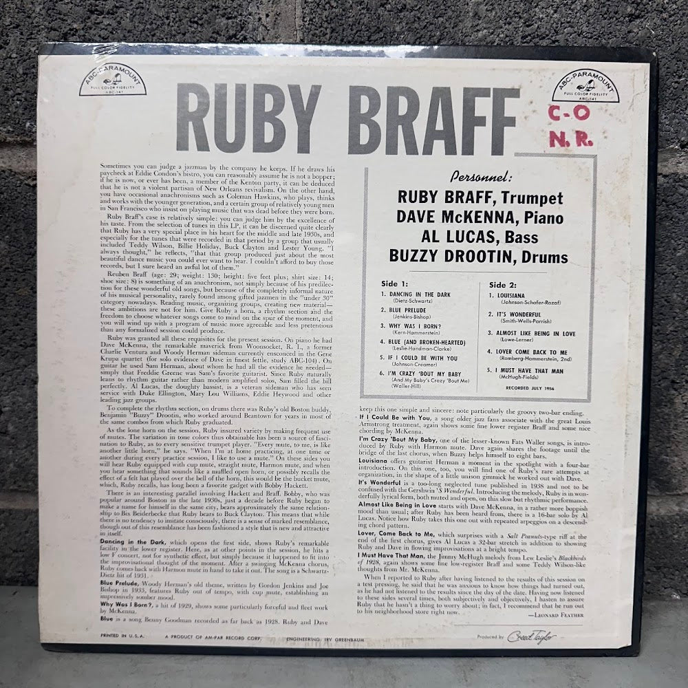 Ruby Braff – Ruby Braff Featuring Dave McKenna