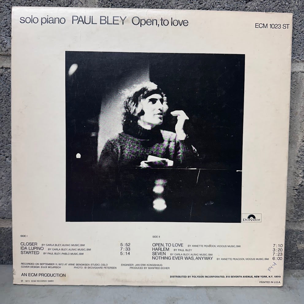 Paul Bley – Open, to Love