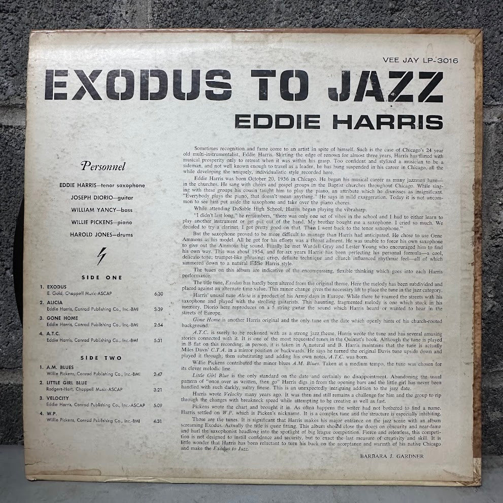 Eddie Harris – Exodus to Jazz
