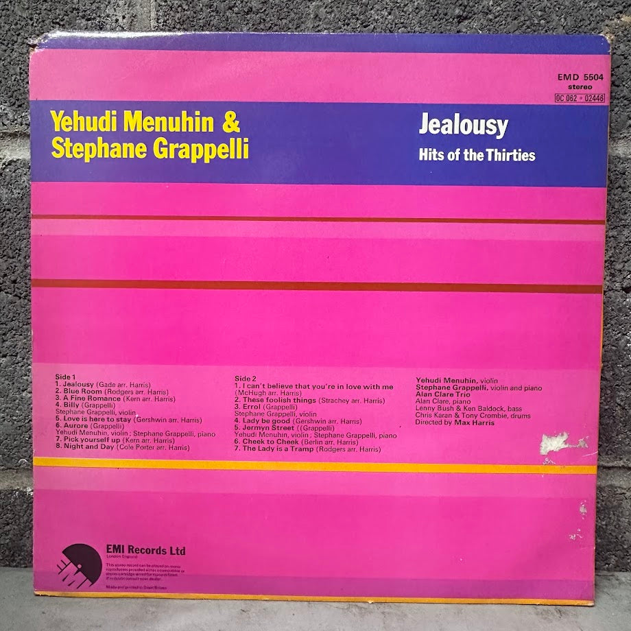 Yehudi Menuhin & Stephane Grappelli – Jealousy: Hits of the Thirties