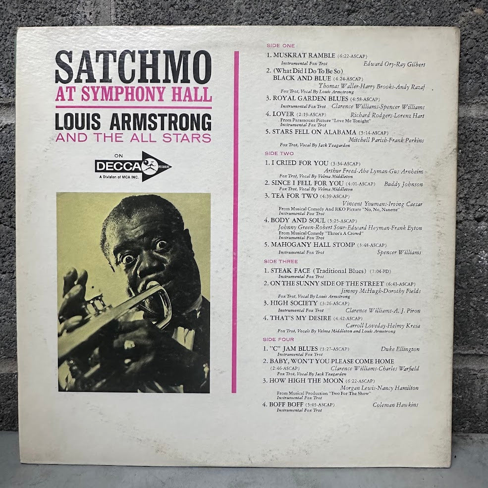 Louis Armstrong and The All Stars – Satchmo at Symphony Hall