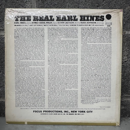 Earl Hines – The Real Earl Hines (Recorded Live! In Concert)