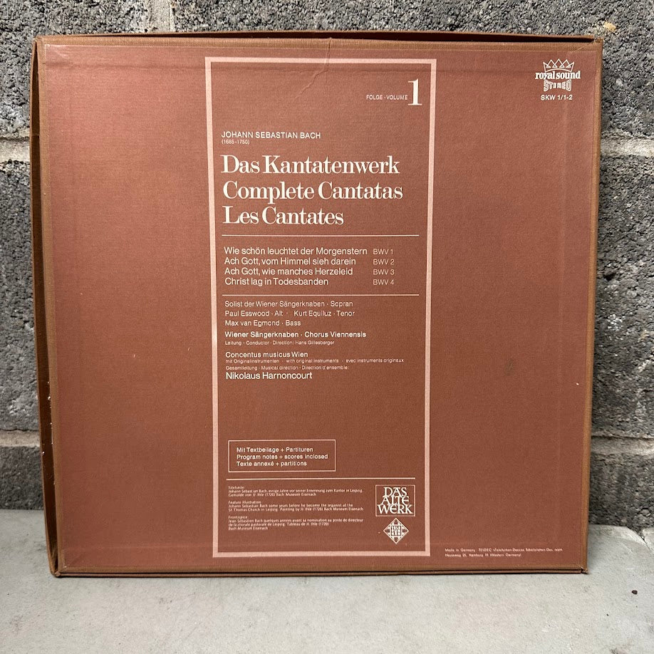 Bach – Das Kantatenwerk Vol. 1 • Nikolaus Harnoncourt • Telefunken Das Alte Werk