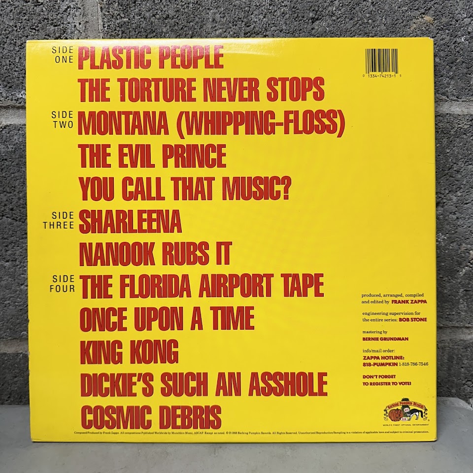 Frank Zappa – You Can’t Do That on Stage Anymore