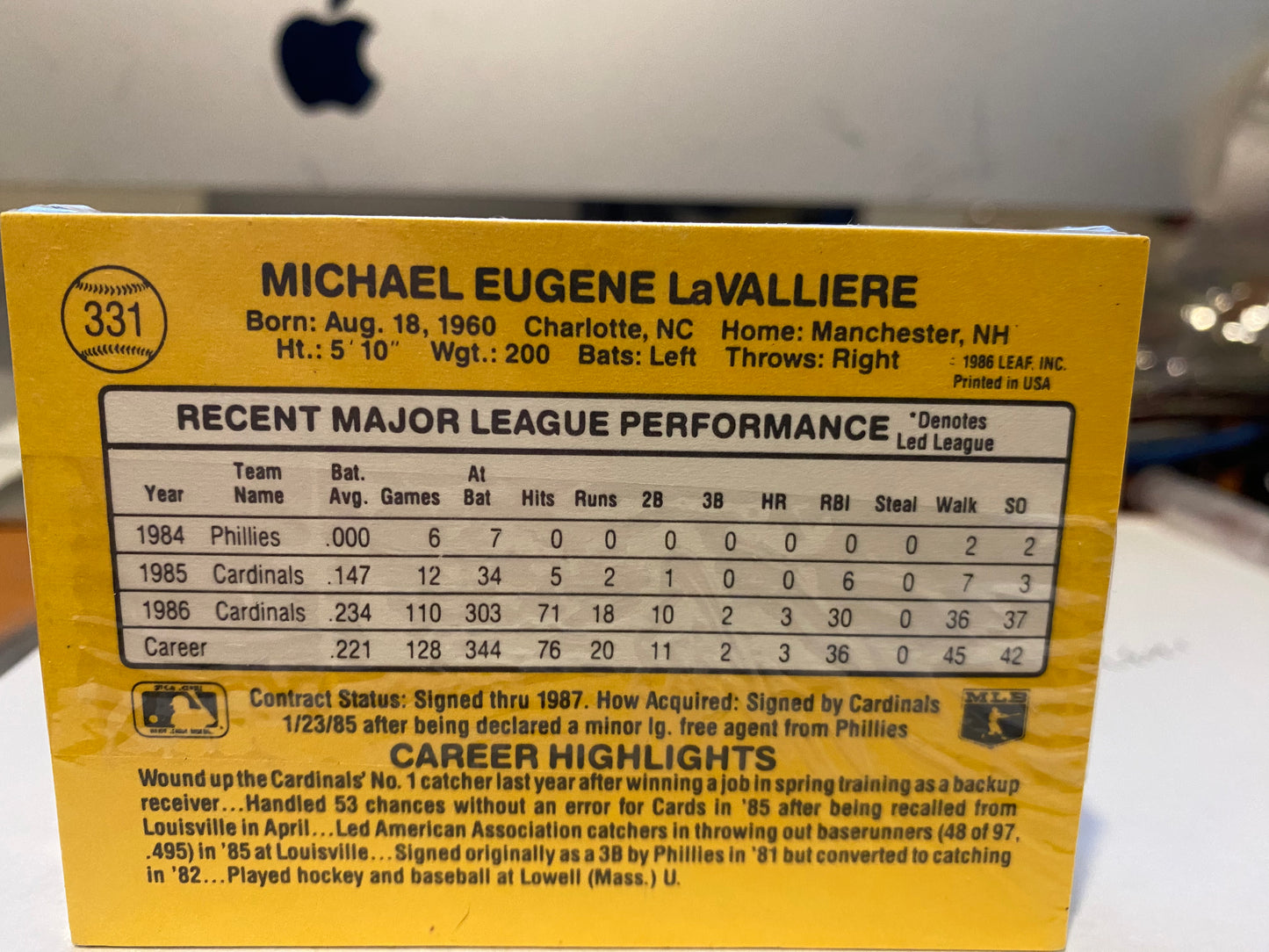 1987 Donruss Baseball Factory Sealed Complete Set – 660 Cards + Puzzle – Brand New