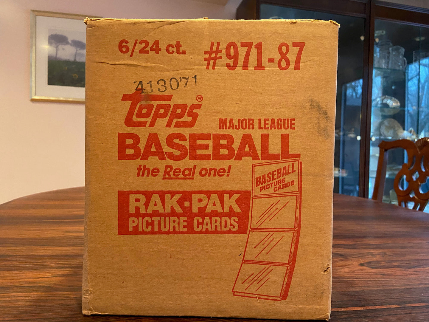 1987 Topps Baseball Rak-Pak Factory Sealed Case