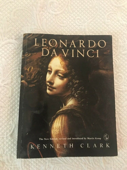A book cover featuring a reproduction of Leonardo Da Vinci's famous painting, the Mona Lisa, with the title 'Leonardo Da Vinci' by Kenneth Clark.