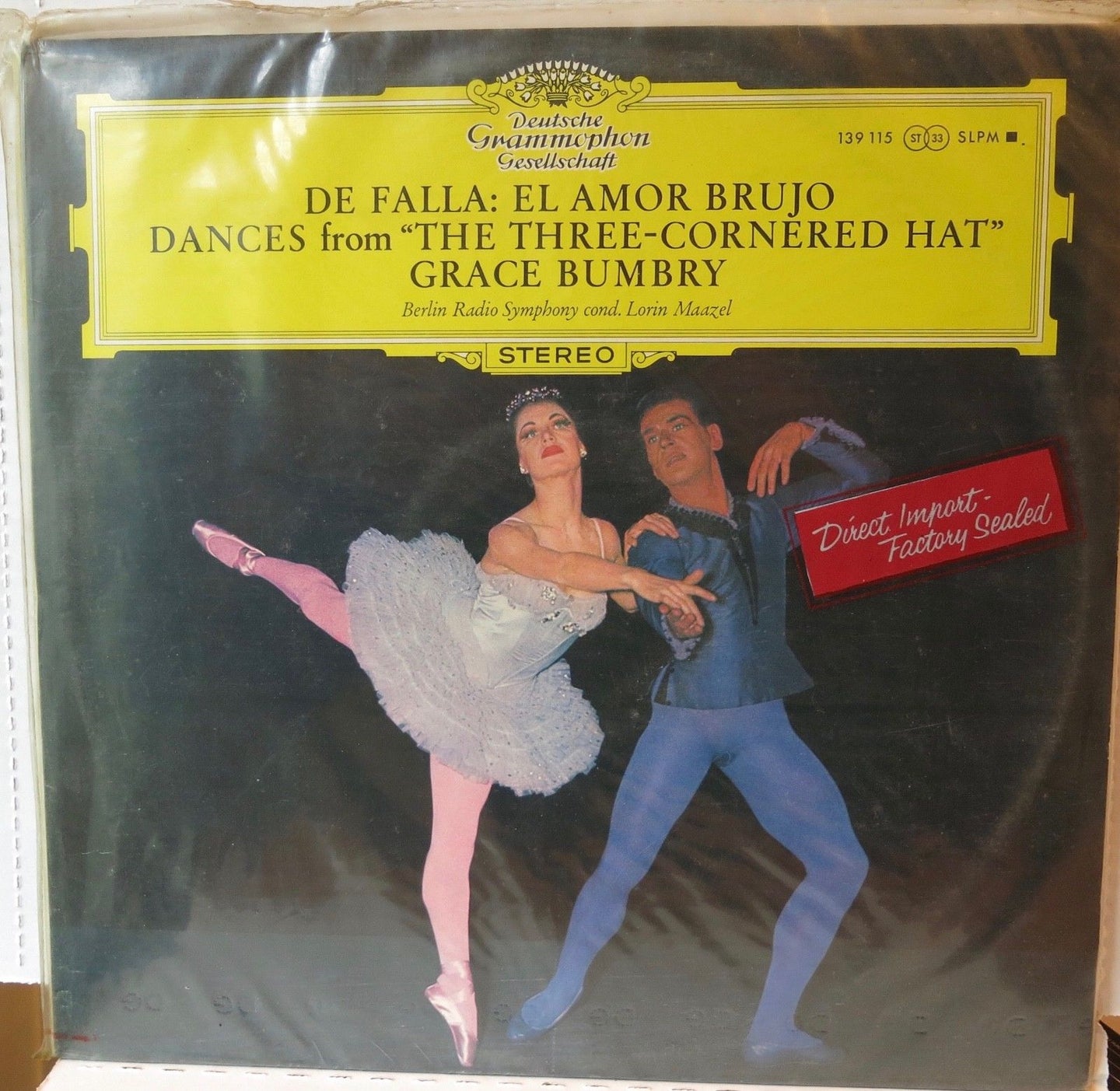 De Falla El Amor Brujo Dances from The Three Cornered Hat Bumbry - Deutsche Grammophon