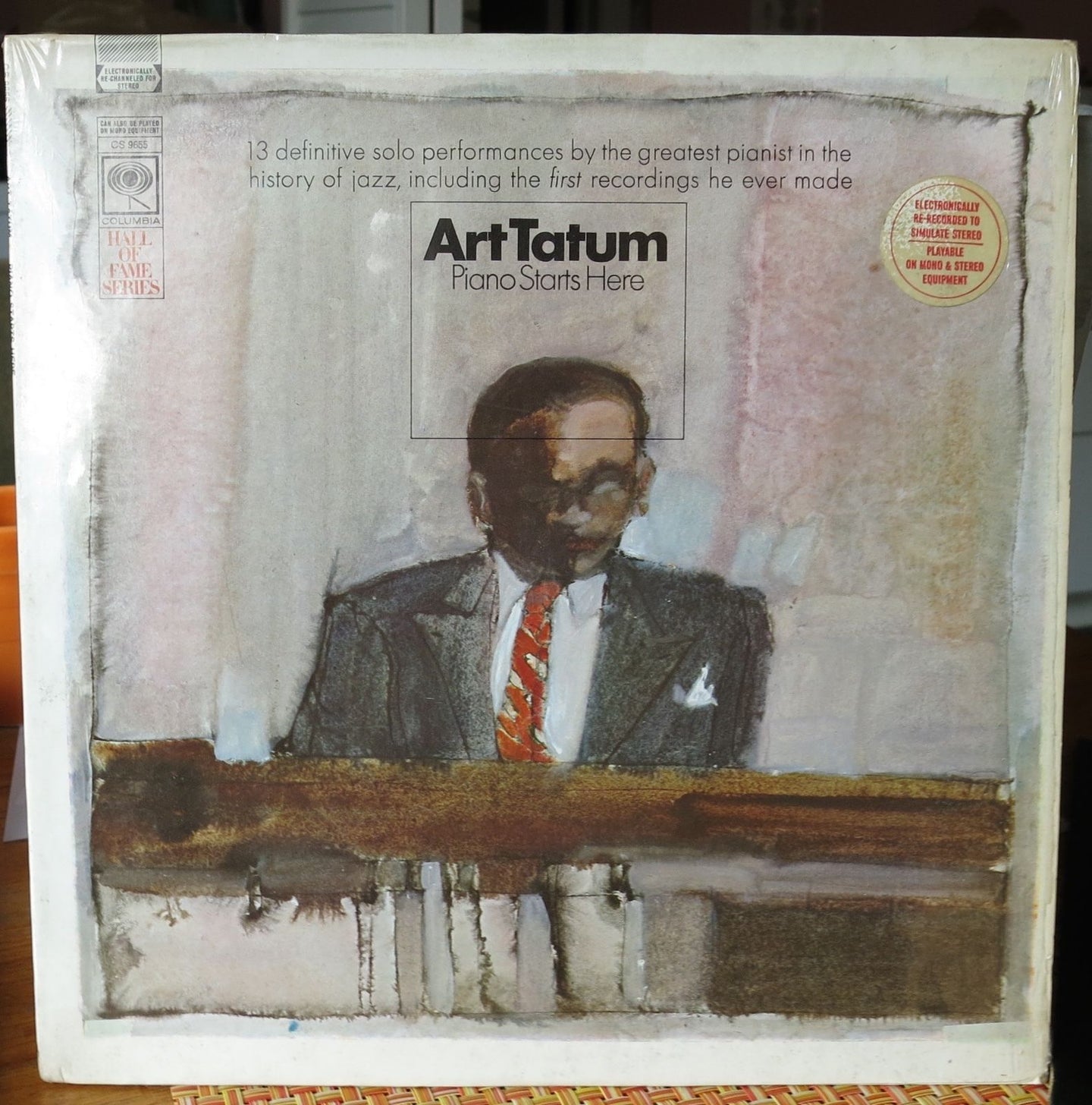 Art Tatum - Piano Starts Here LP - Vintage Jazz Vinyl - Columbia