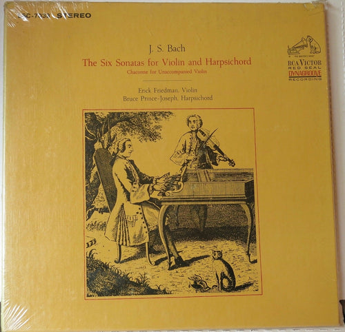 J.S Bach the Six Sonatas for Violin and Harpsichord 2 Record Set - RCA Victor