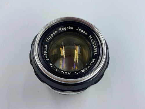Nikon Nikkor-S Auto 1:1.4 f=50mm Camera Lens Nippon Kogaku Japan