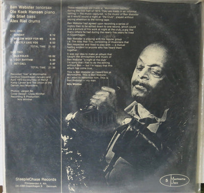 Ben Webster ‎– My Man - Live At Montmartre 1973