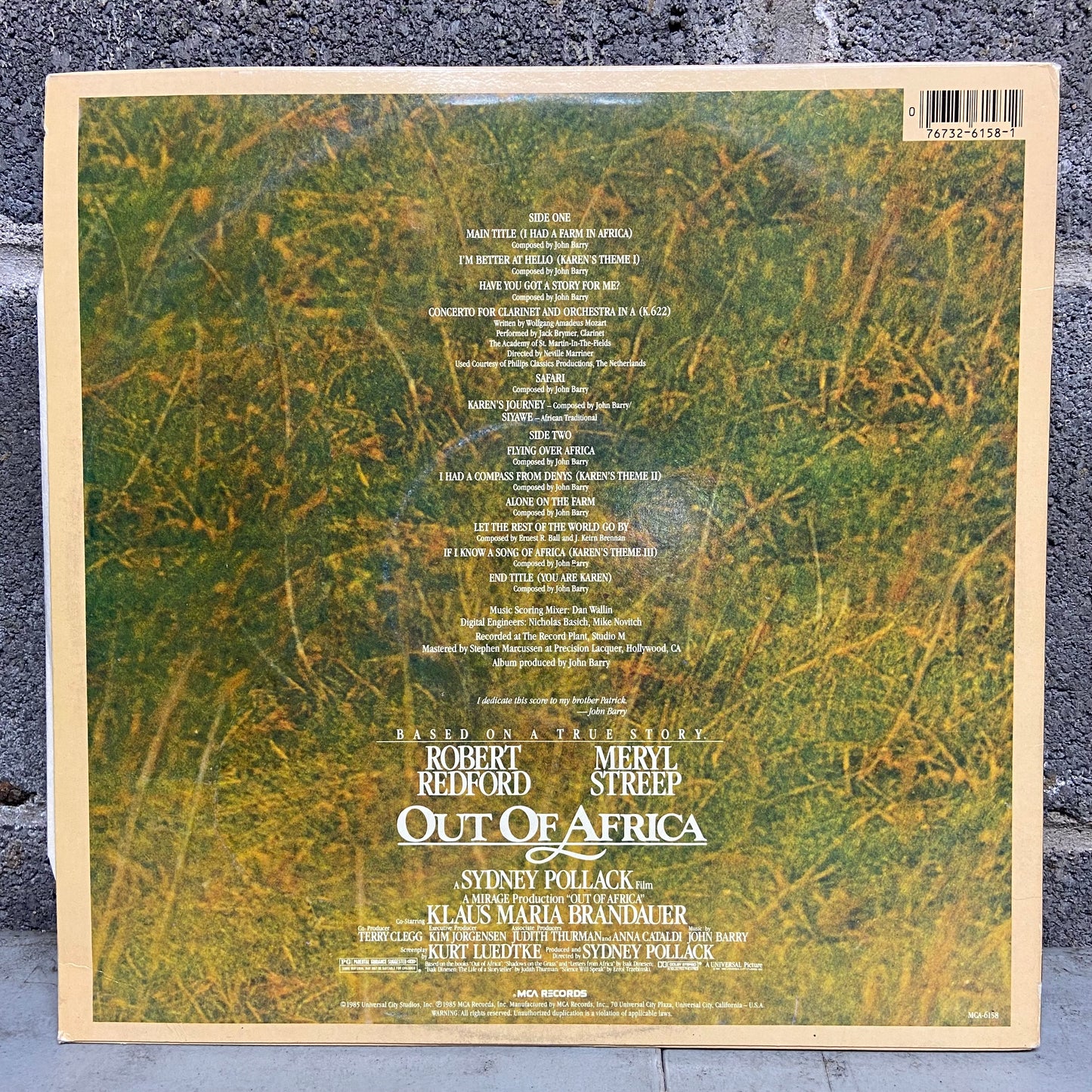 Out of Africa Soundtrack
