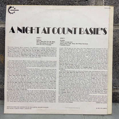 Count Basie's All Stars with Joe Williams – A Night At Count Basie's