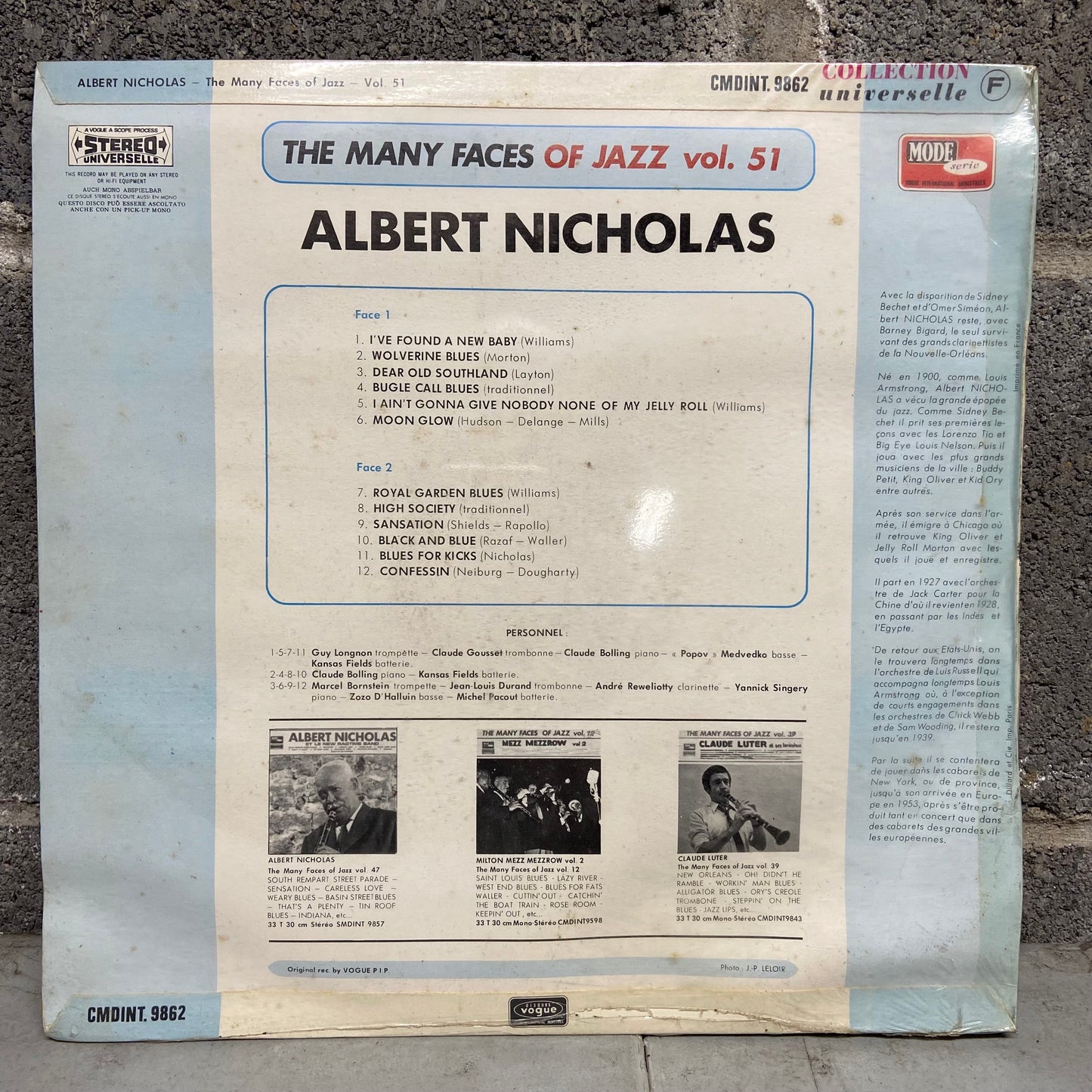 Albert Nicholas – The Many Faces Of Jazz Vol. 51