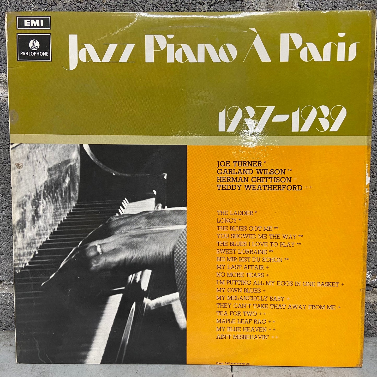 Various – Jazz Piano À Paris 1937 - 1939