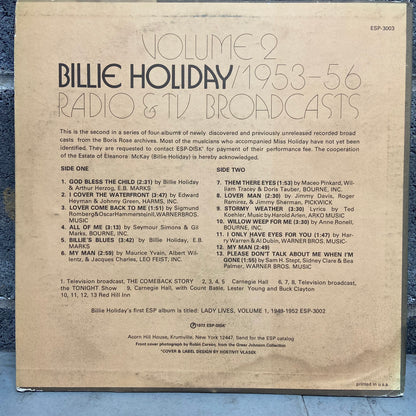 Billie Holiday – 1953-56 Radio & TV Broadcasts Volume 2